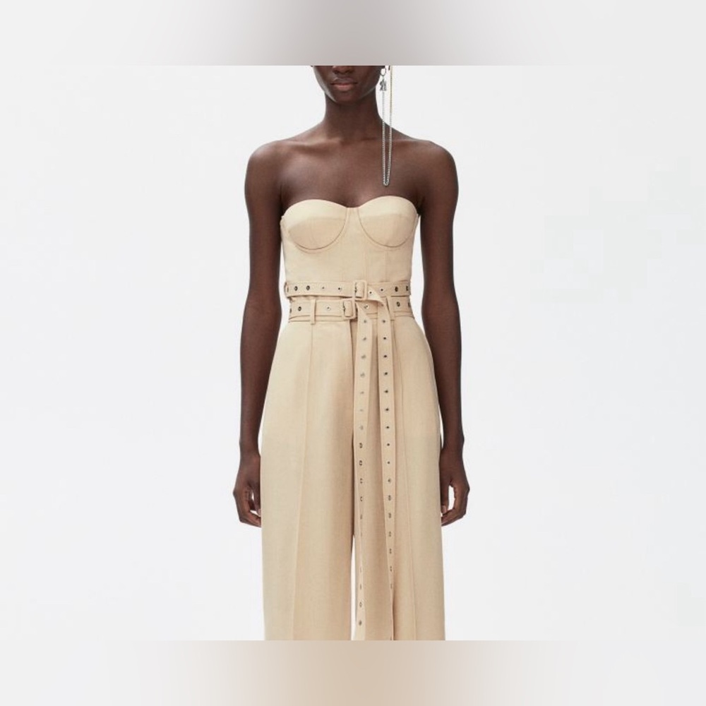 Hm Wool-blend Corset Top with Belt